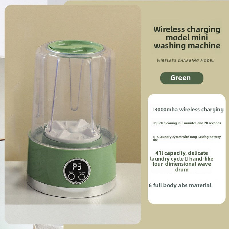 Mini Portable Ultrasonic Washing Machine for Underwear and Socks