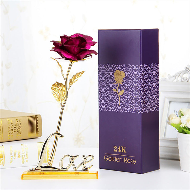 gold foil rose