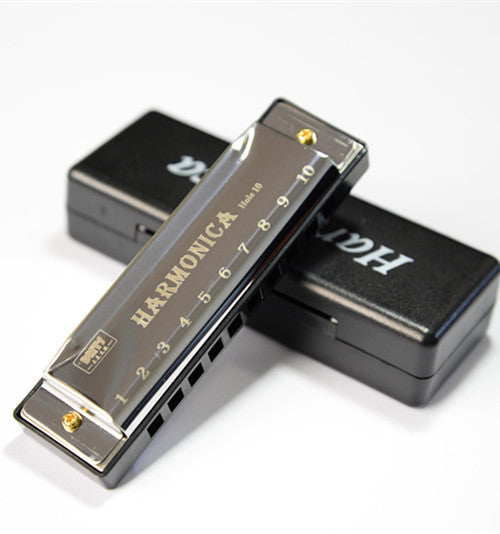 10-Hole Titanium Blues Harmonica for Kids Educational Music Toy