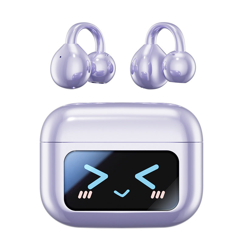 M100 Bluetooth Earphones with AI Translation and Digital Display
