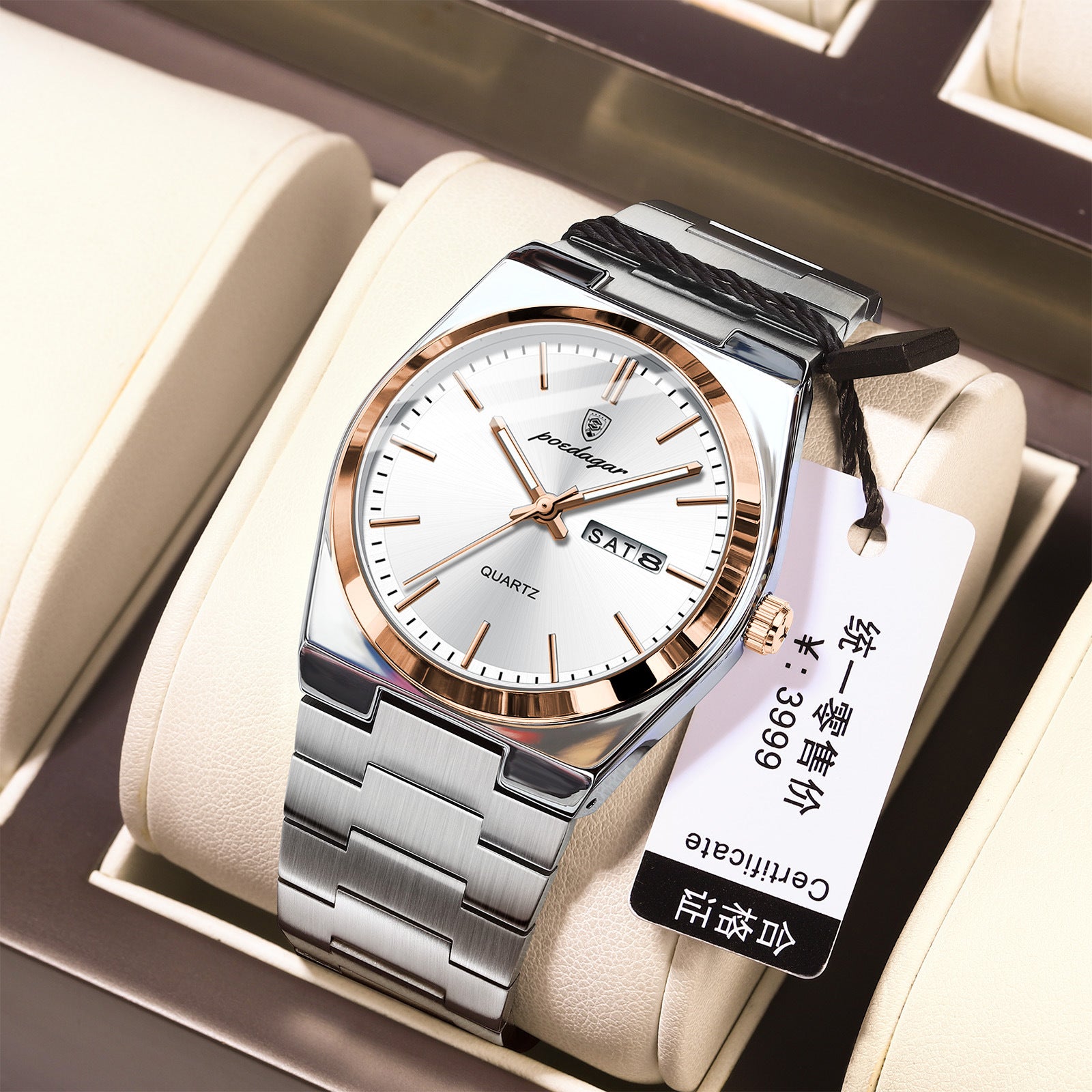 Ultra-Thin Men's Waterproof Luminous Quartz Watch